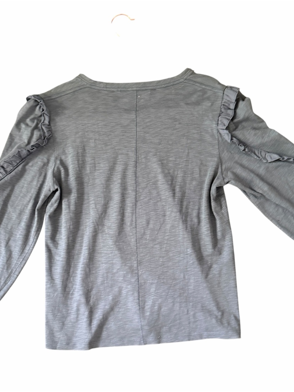 Veronica Beard Osage Cotton Ruffle Sleeve Smocked Cuff Top- S- MSRP $225 - Picture 10 of 16